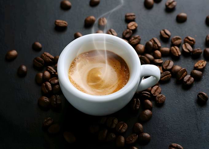 Espresso with Coffee Beans