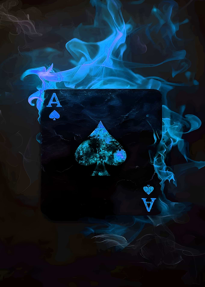 Ace of Spades in Flames