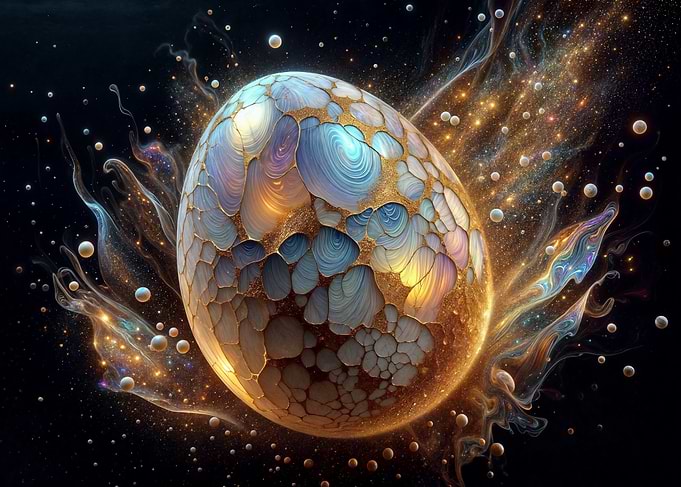 Golden Cosmic Egg