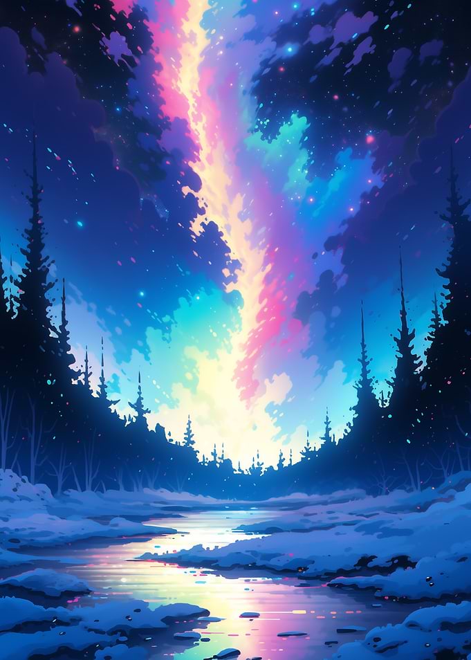 Dreamy Forest Night