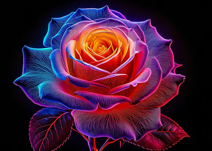 Rainbow Rose