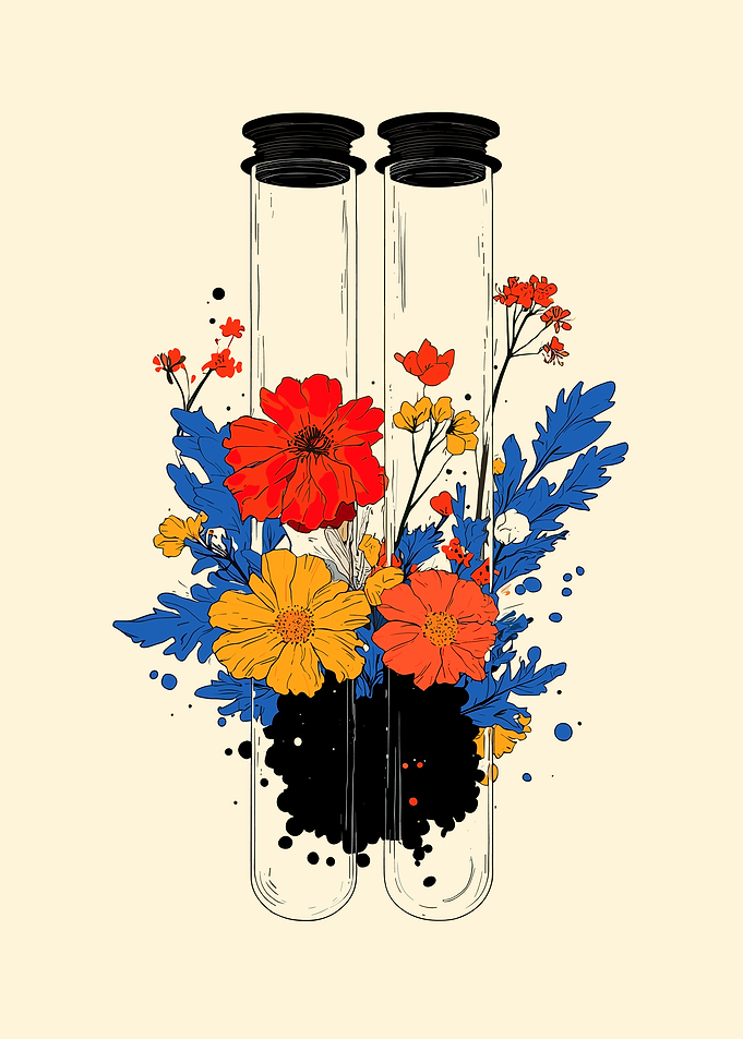 Floral Test Tubes