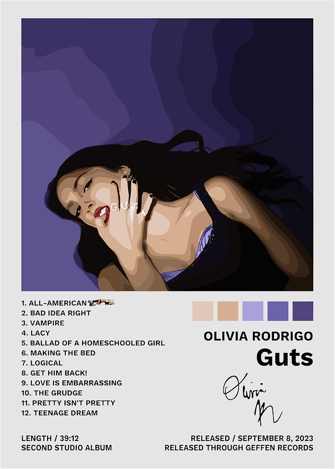 Olivia Rodrigo Guts Album Cover