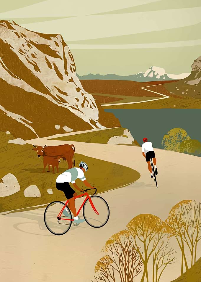 Cycling Through Mountains