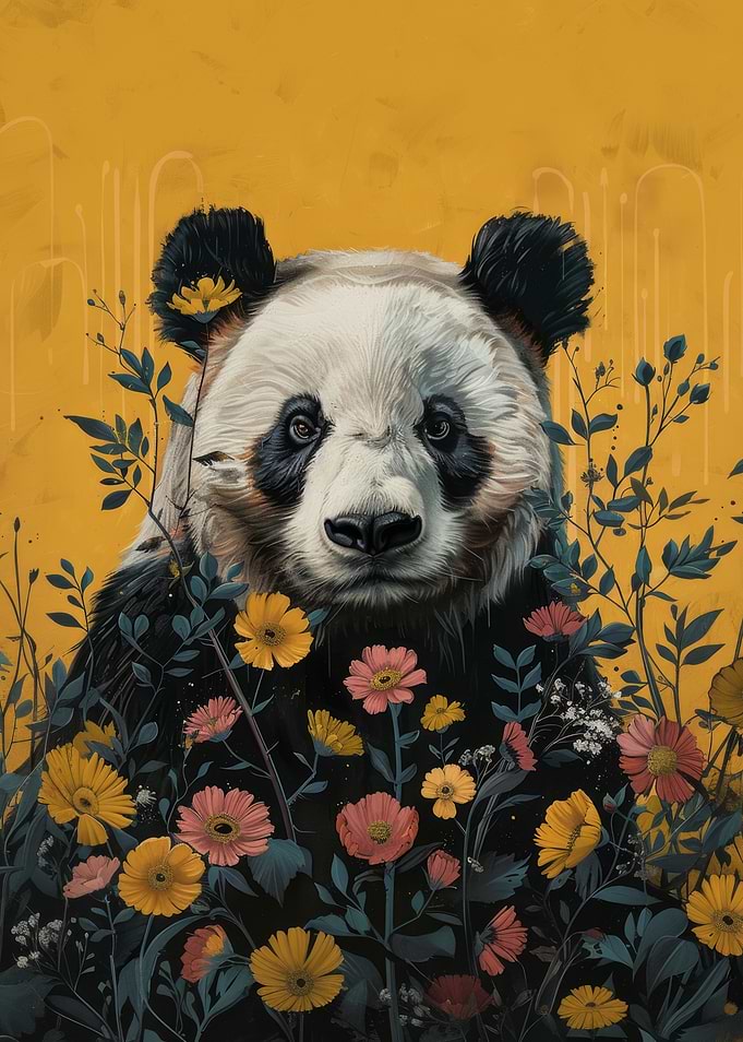 Panda in Bloom