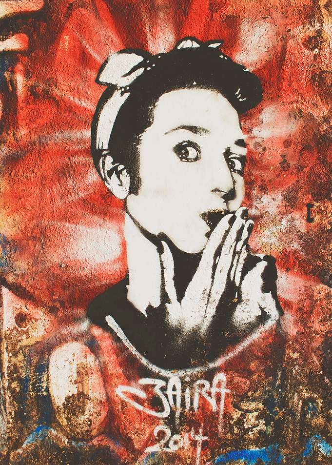 Graffiti Portrait of Woman