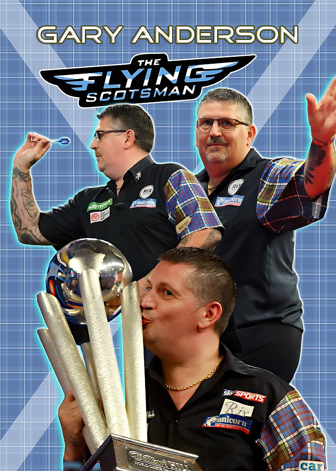 'The Flying Scotsman' Gary Anderson Darts Player Poster