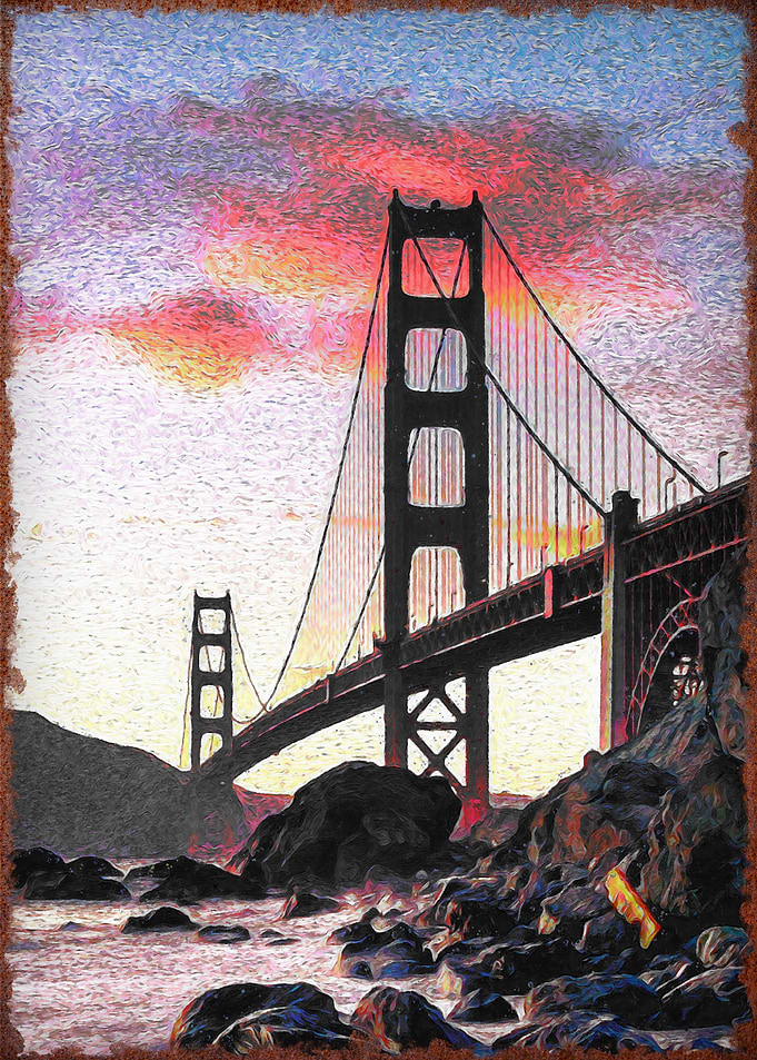 Golden Gate Bridge Sunset
