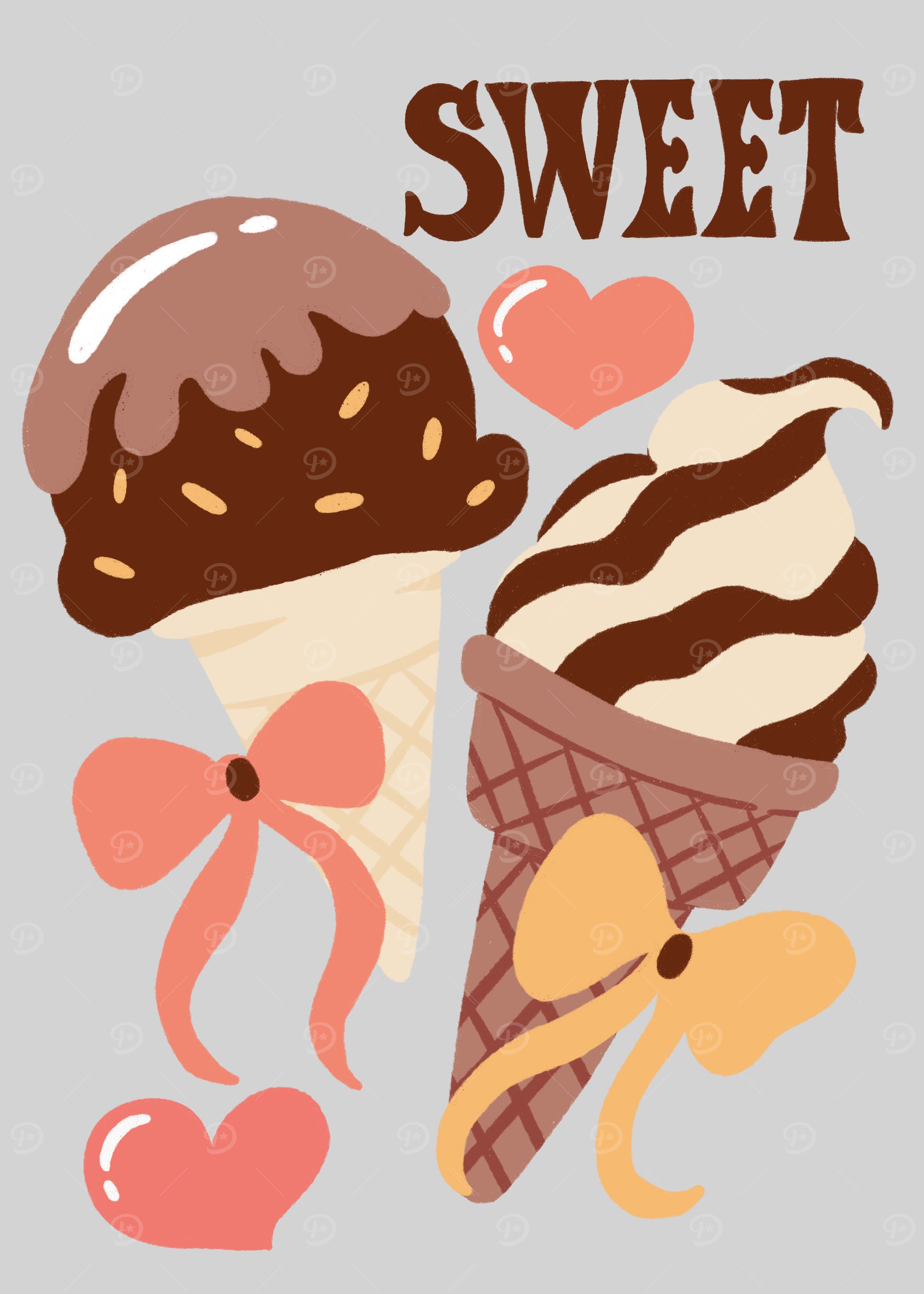 Sweet Ice Cream Cones
