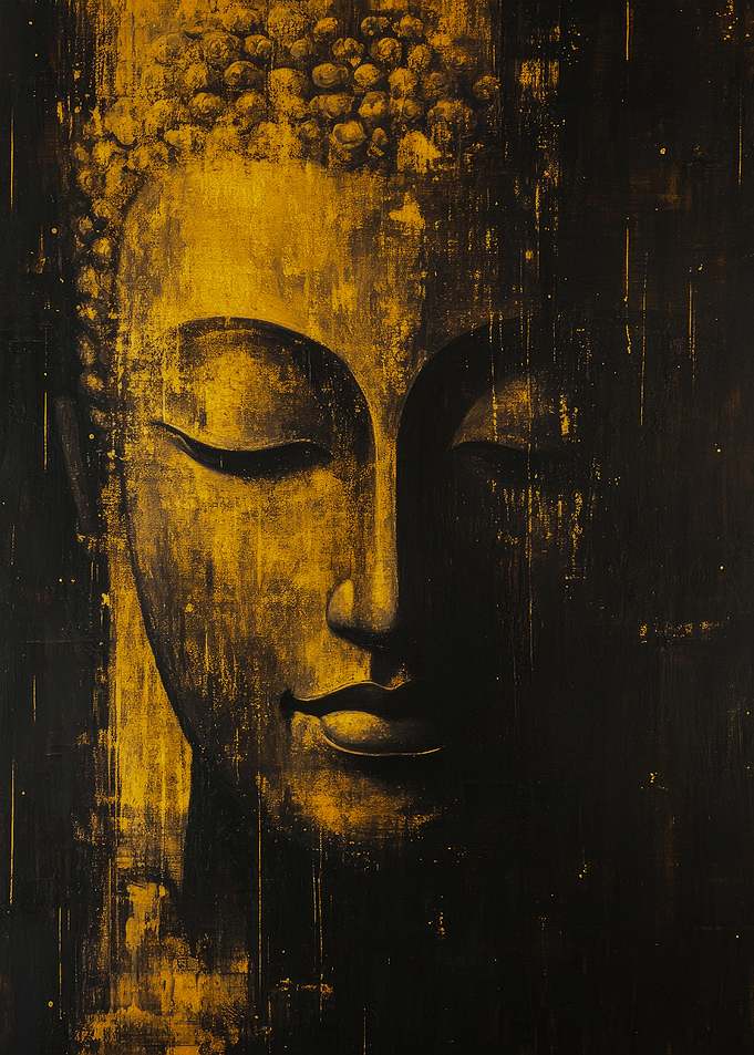 Golden Buddha Painting