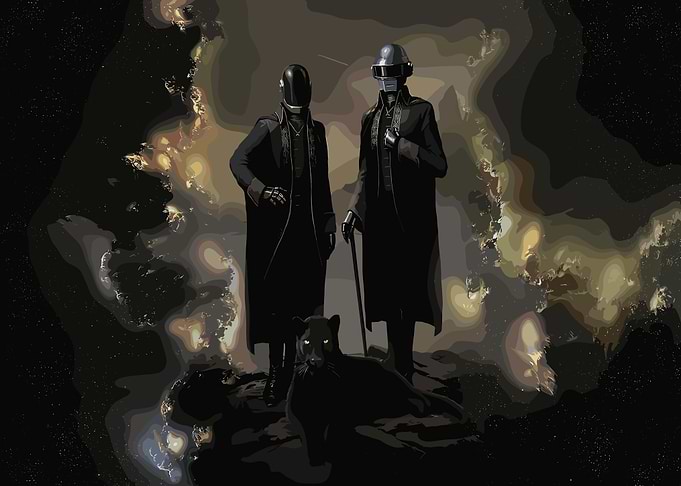 Daft Punk Space Art