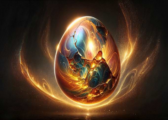 Golden Cosmic Egg