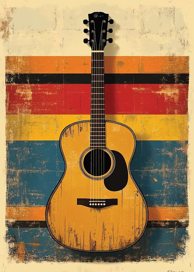 Vintage Acoustic Guitar