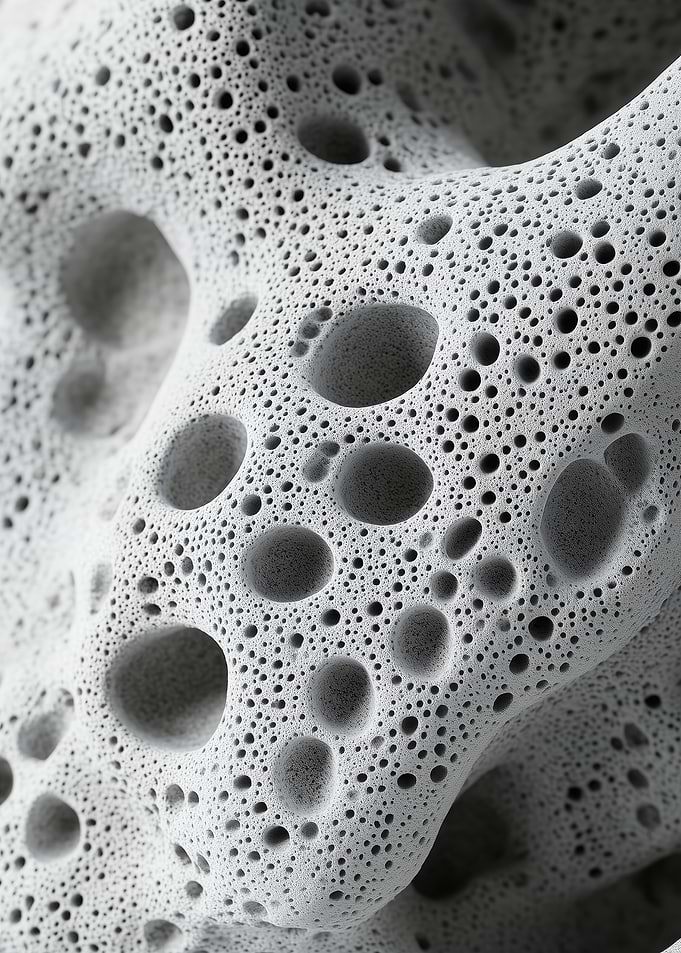 Abstract Grey Pumice Stone Texture