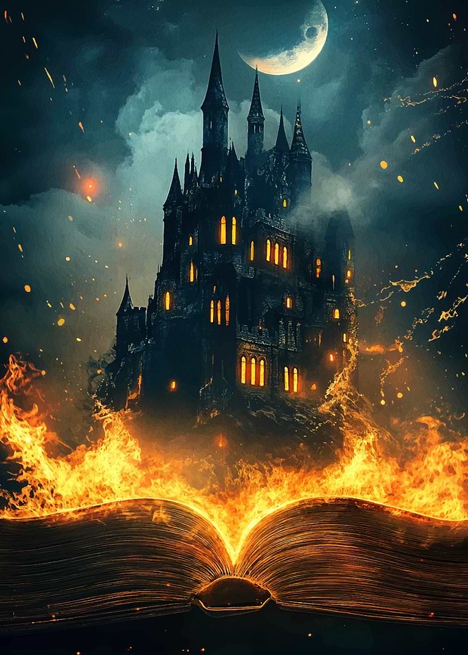Burning Book Castle