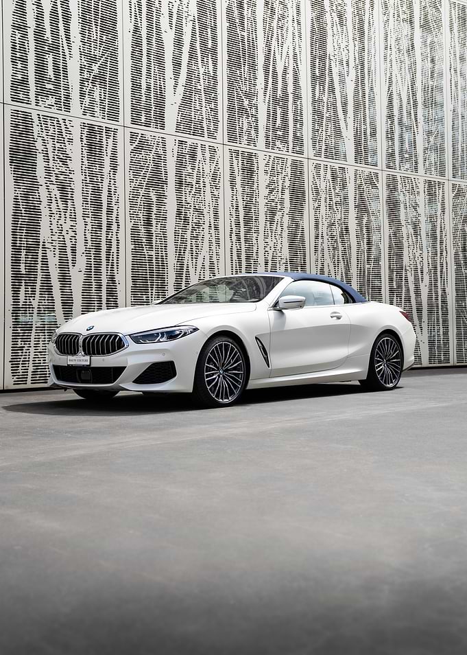 White BMW Convertible