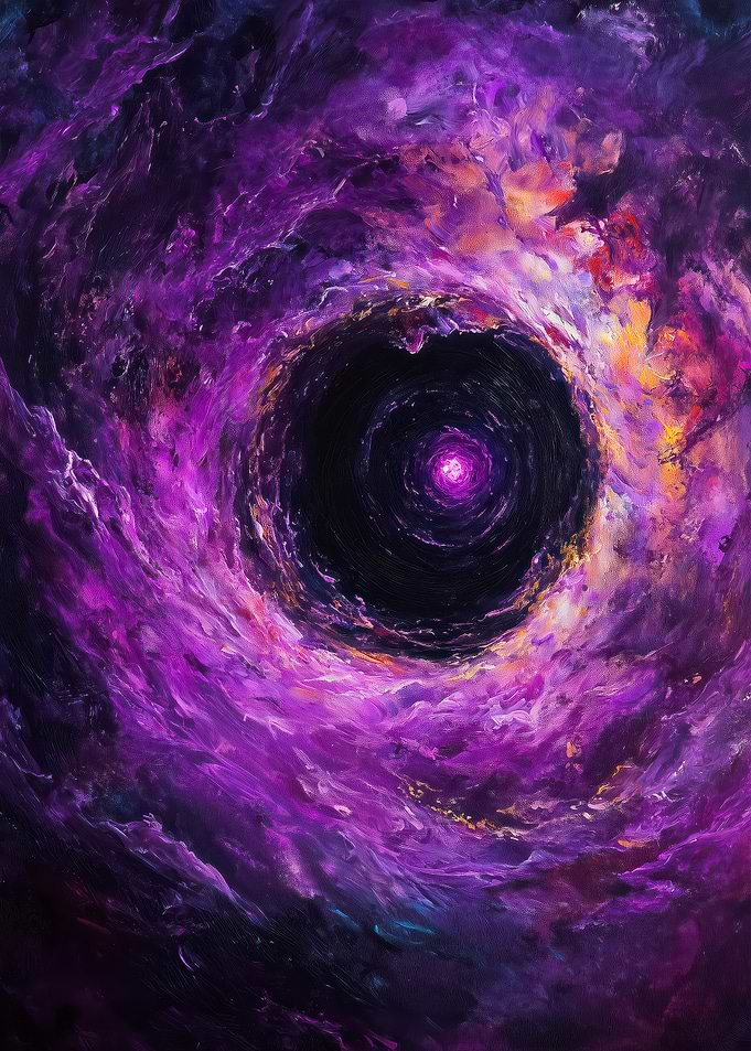 Black Hole Purple Nebula