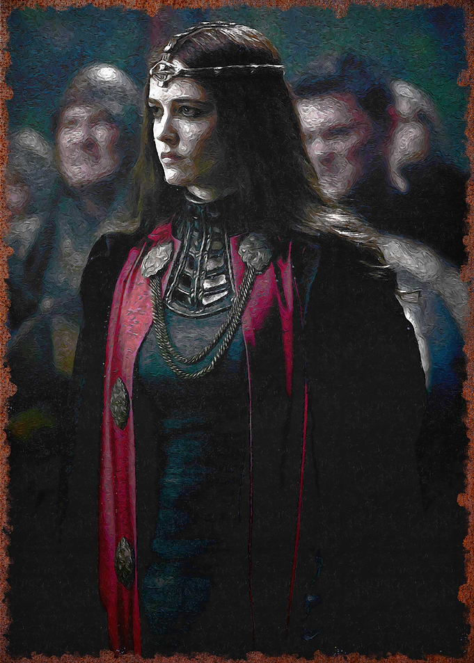 Queen in Red and Black