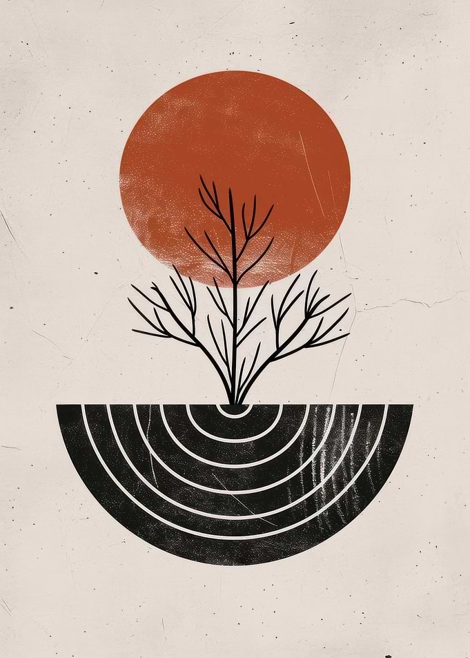 Minimalist Tree Art