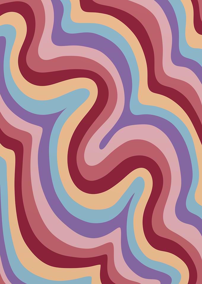Muted Abstract Wavy Lines