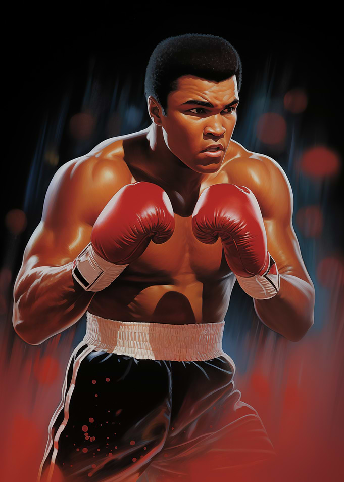 Muhammad Ali Boxing Portrait