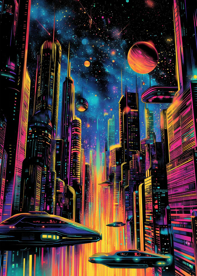 A Neon Night in the City