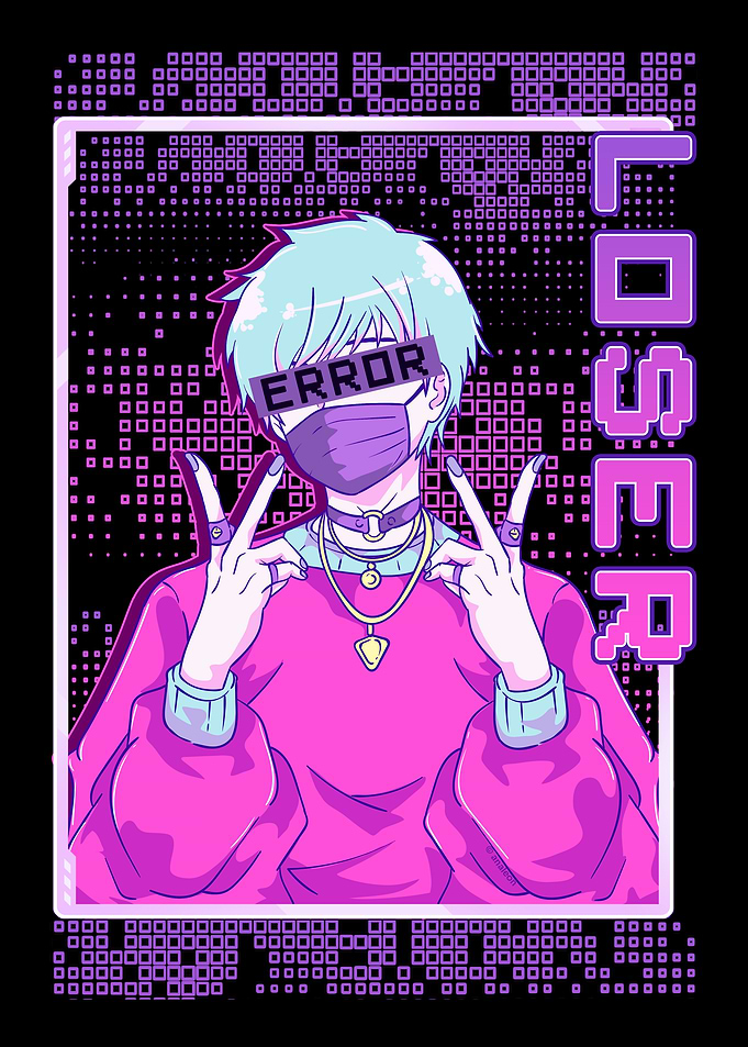 Bad Anime Boy Glitch Art