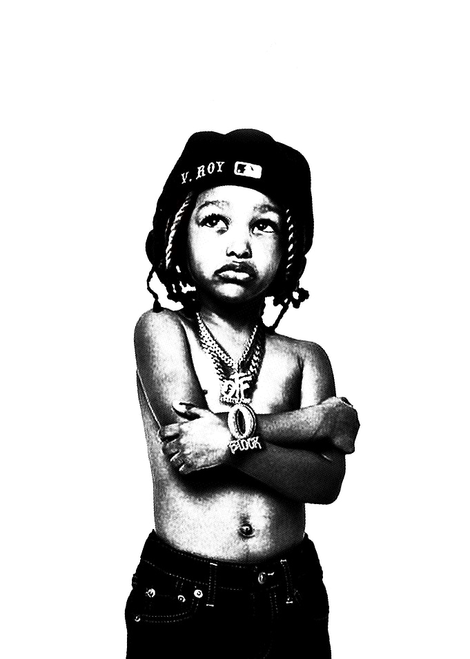Young Boy Collage