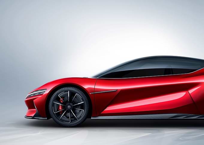 Red Sports Car Side View