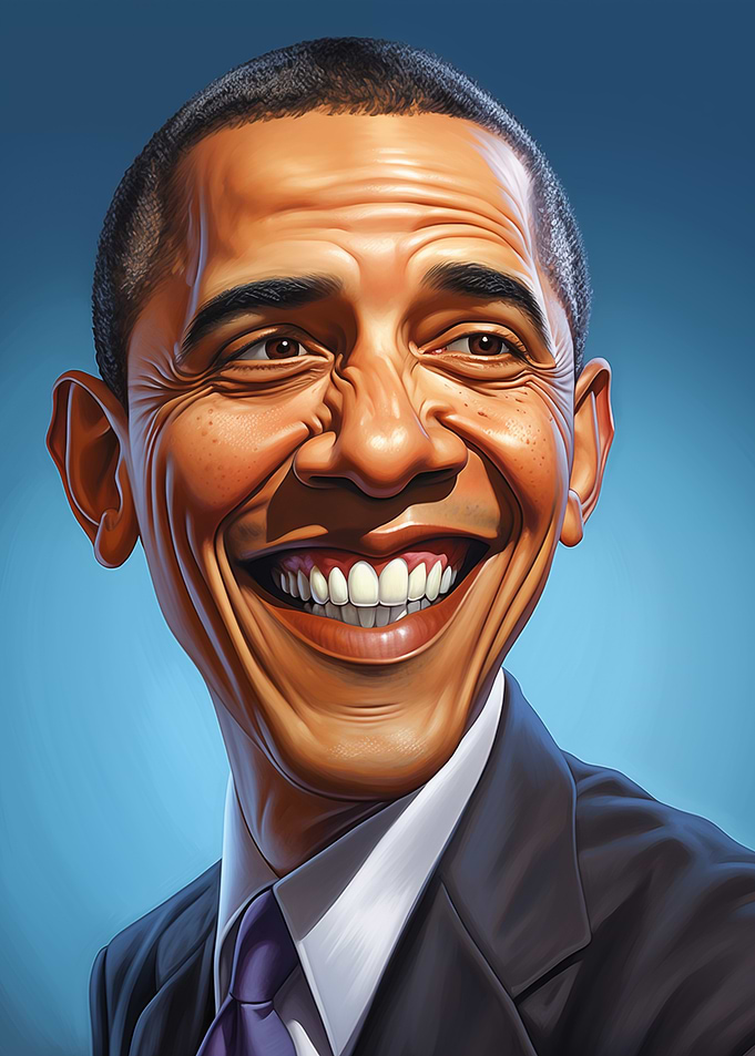 Barack Obama Caricature