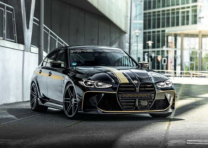 Black BMW M3 with Gold Accents