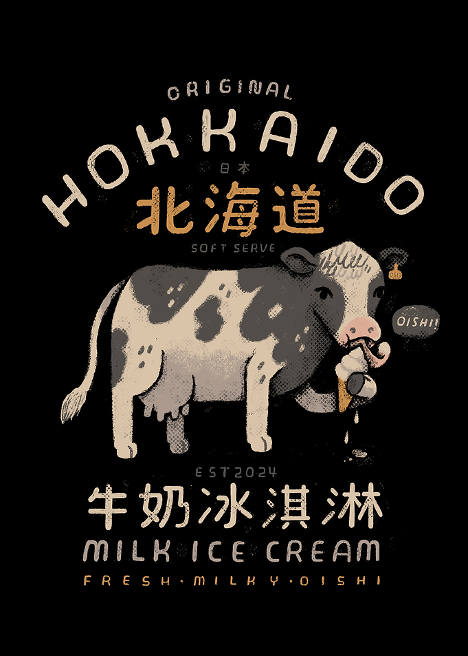 original Hokkaido Milk Ice Cream Logo