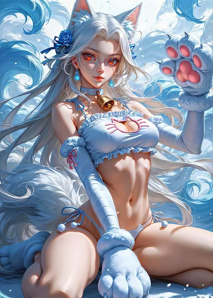 Christmas Furry Anime Girl