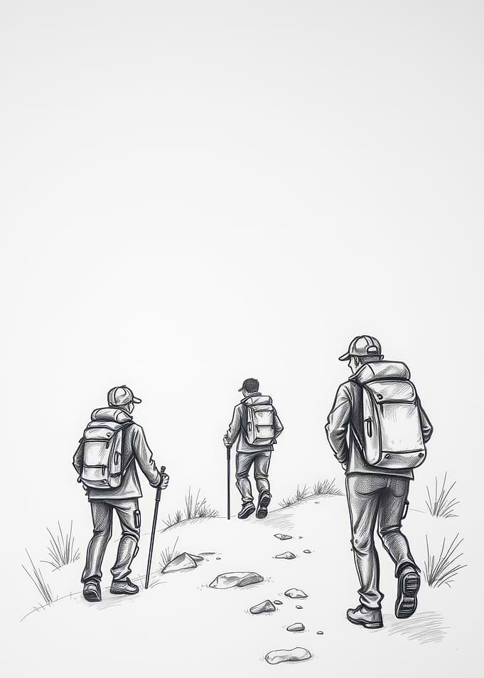 Hiking Trail Sketch