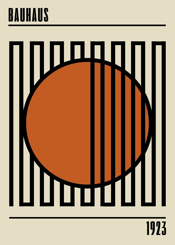 Bauhaus Geometric Art Print
