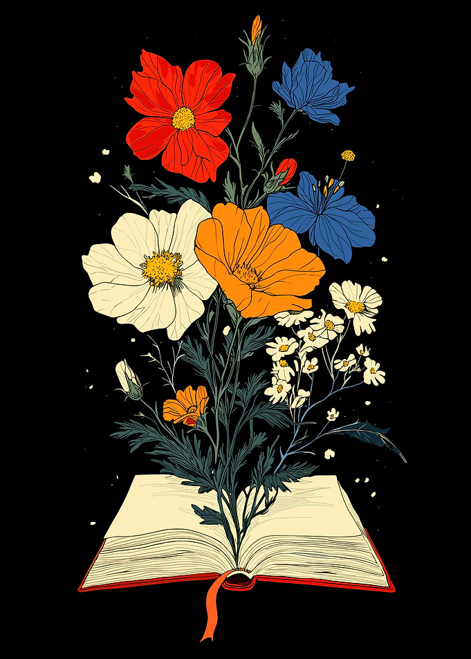 Floral Book Illustration