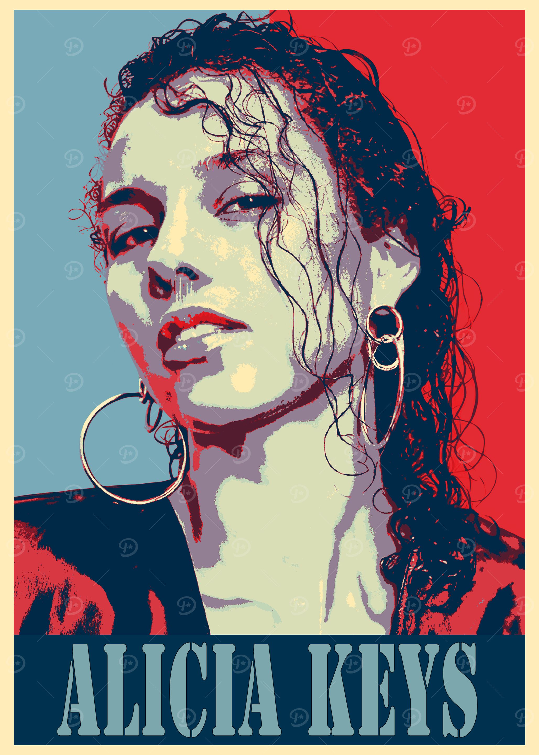 Alicia Keys Poster Art