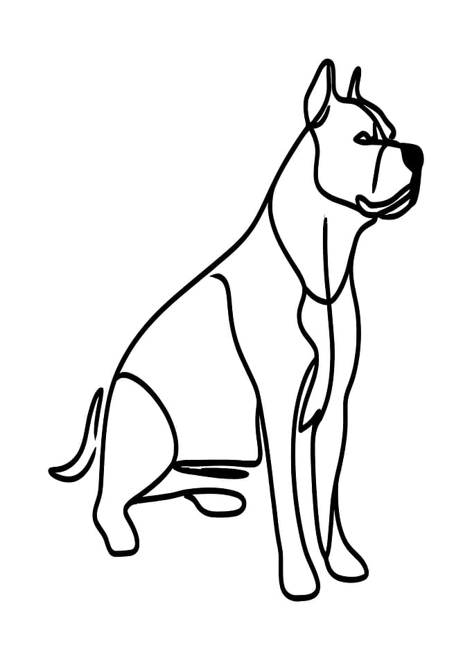 Line Art Dog