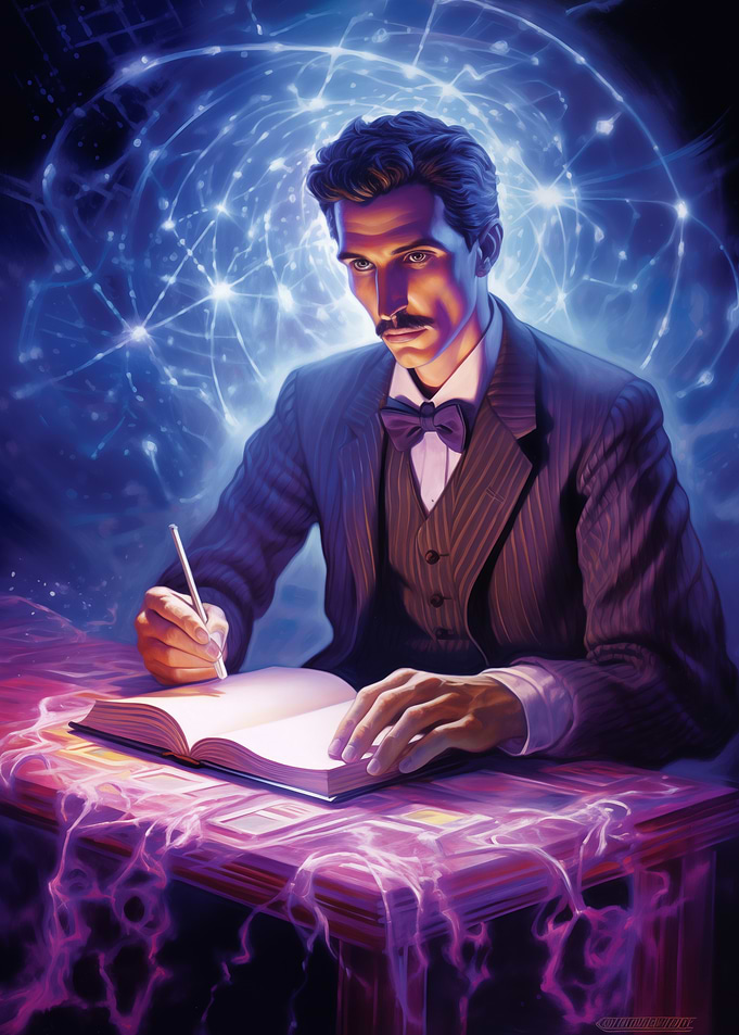 Nikola Tesla Illustration