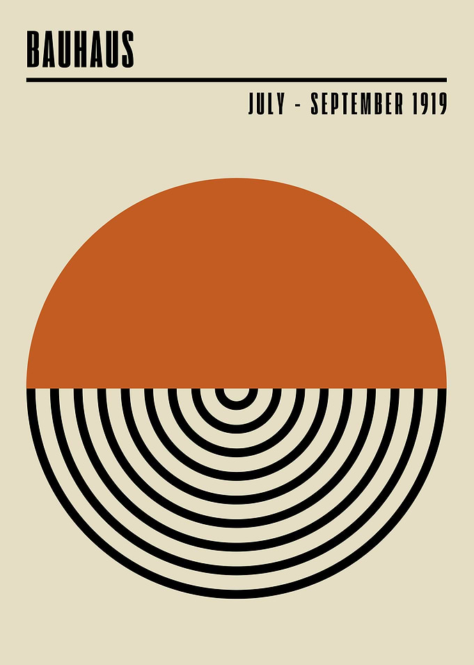 Bauhaus Geometric Art Print