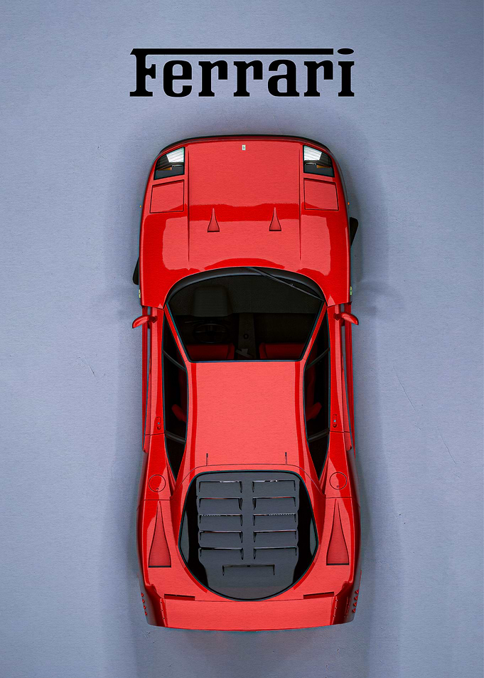 Red Ferrari F40