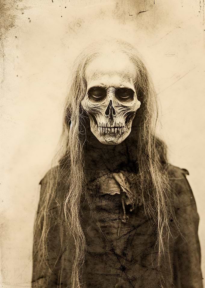 Creepy Skull Figure