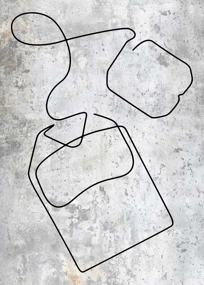 Tea Bag Line Art