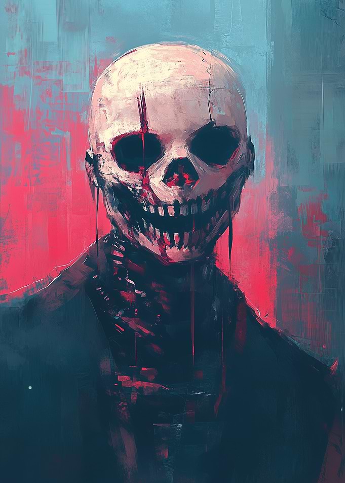 Bloody Skull Portrait