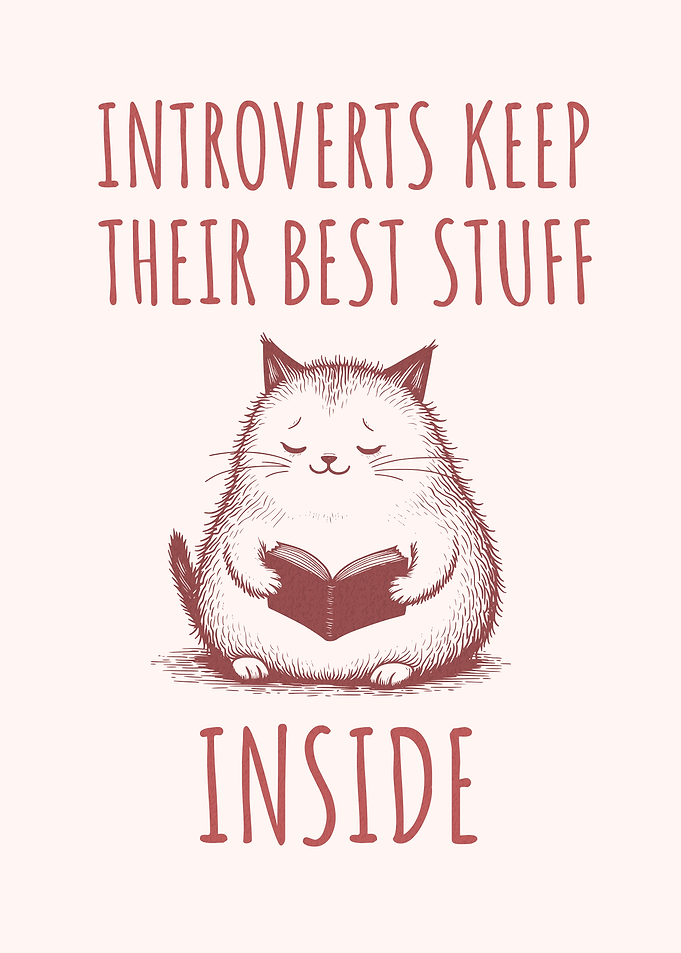 Introvert Cat Reading