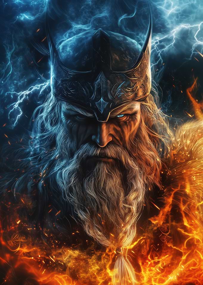 Norse God Odin Allfather