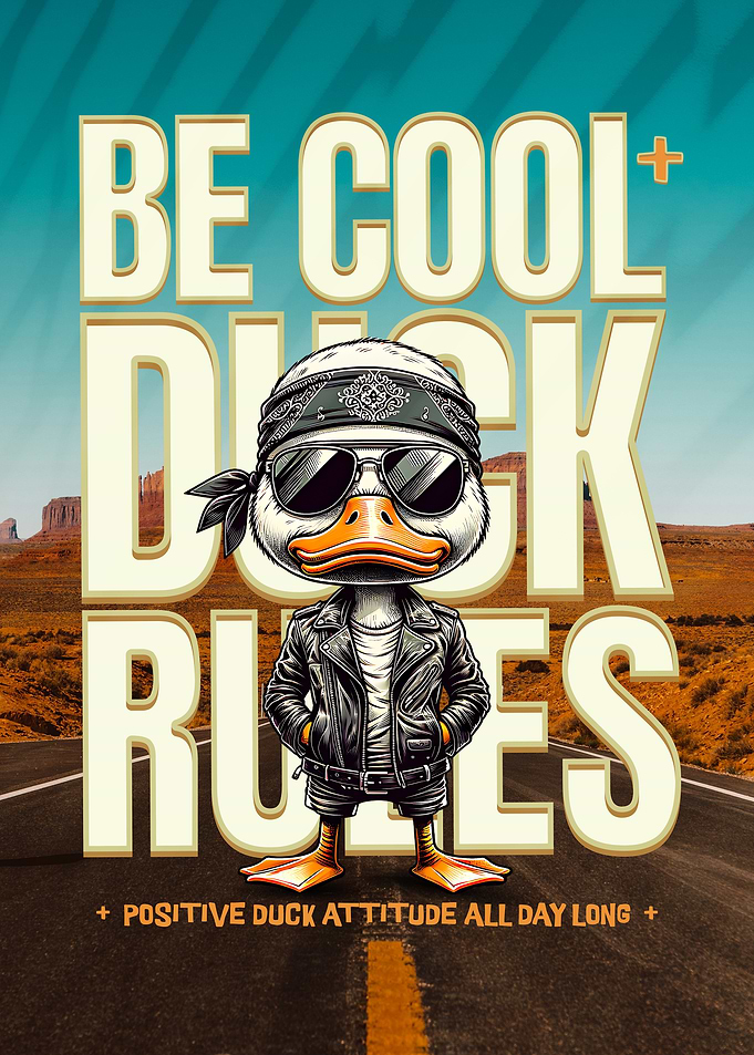Be Cool Duck Rules, Positive Attitude All Day