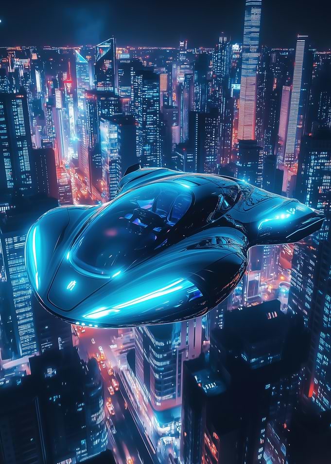 Futuristic Flying Car