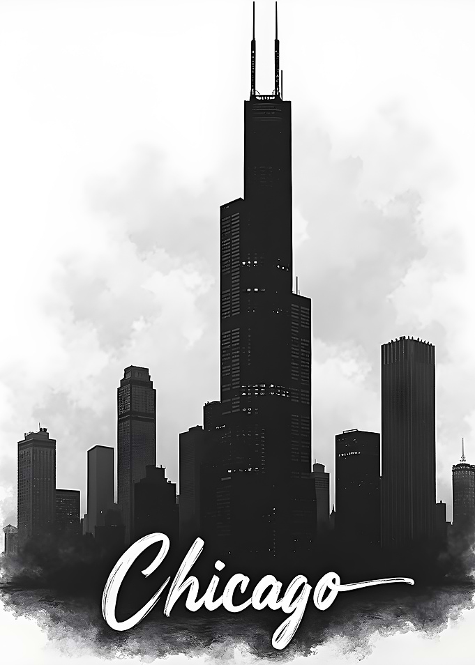 Chicago Skyline Silhouette