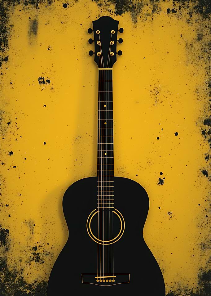 Black Acoustic Guitar